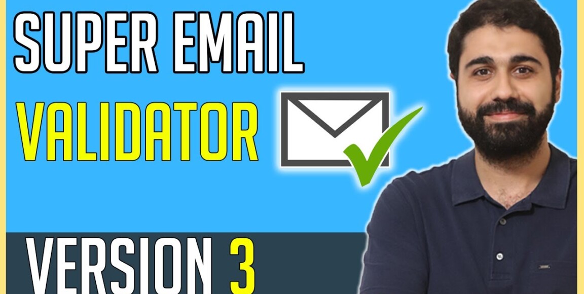 Super Email Validator 3 - A Free Email Verifier to Clean your Email Lists.