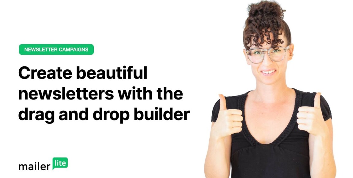 Create beautiful newsletters with the MailerLite drag and drop builder