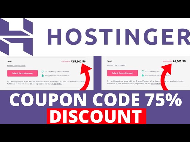 Hostinger Coupon Code 2022 | Hostinger Hosting And Domain 77% Discount | Affordable Web Hosting