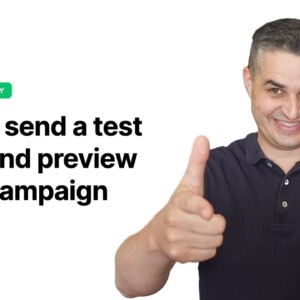 How to send a test email and preview email campaign - MailerLite tutorial