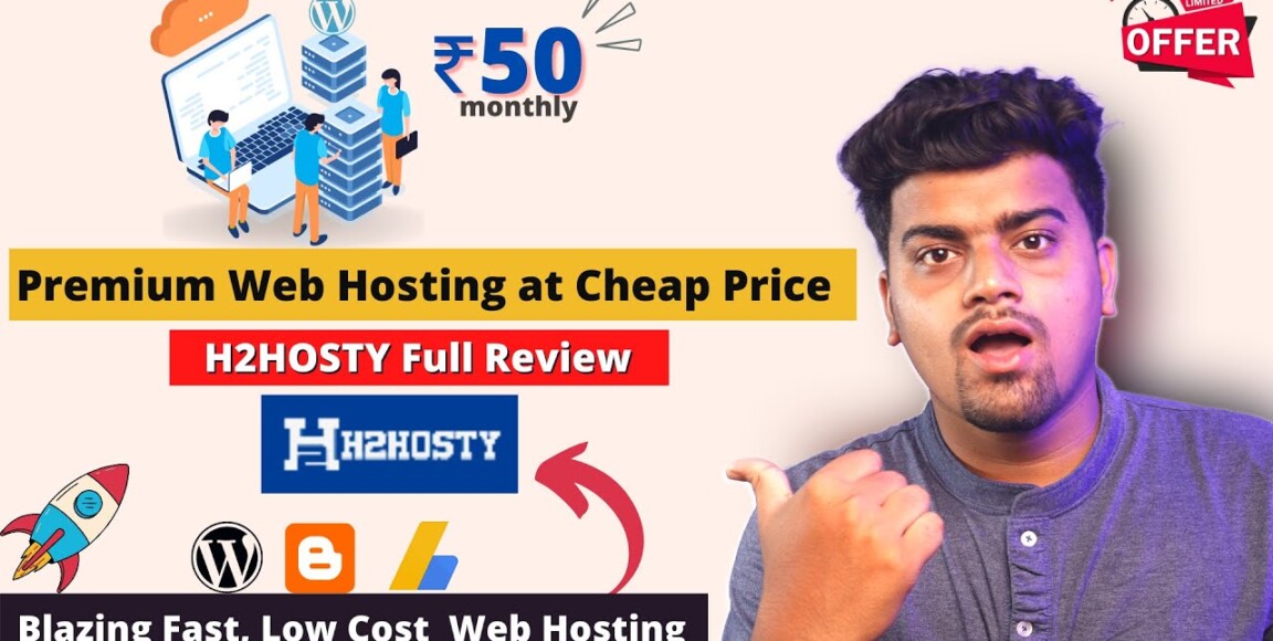H2Hosty Hosting Review🔥Most Affordable Web Hosting✅NVME SSD + Free SSL from ₹50 Only | Best Offer